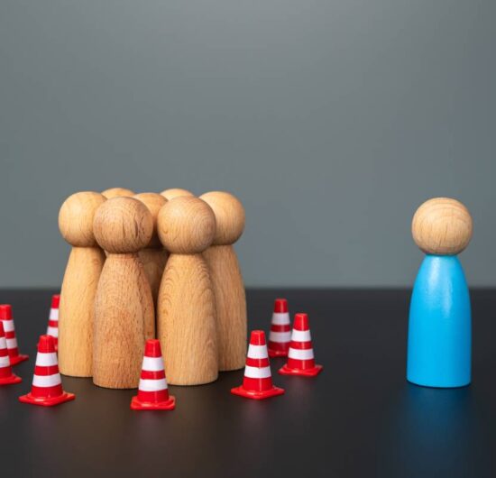A person is trying to reach an isolated group. To convey his thoughts and visions. Debunking myths and prejudices.
