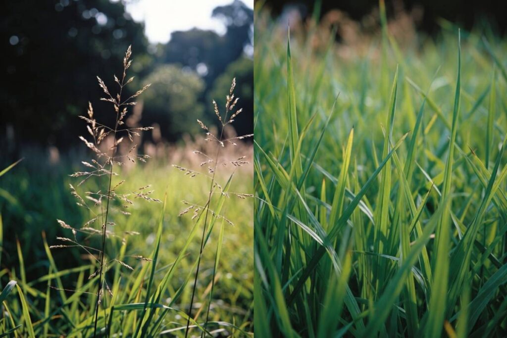 Kikuyu with seed heads